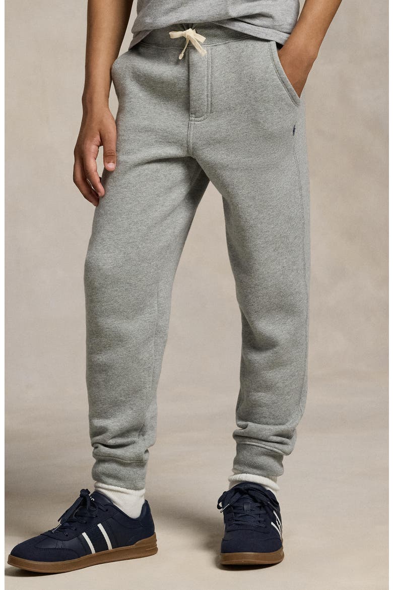Kids' Fleece Joggers, Alternate, color, GREY HTR