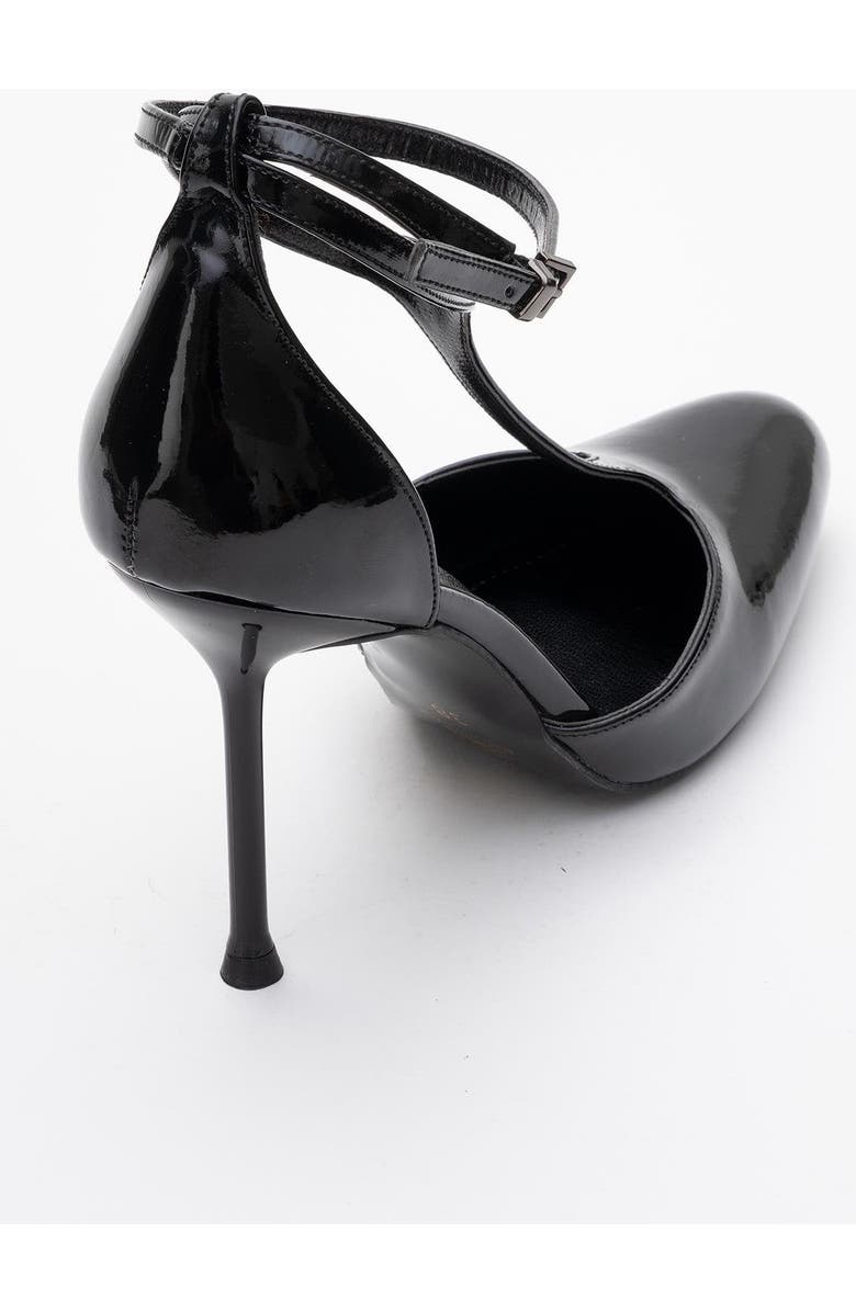 Prologue Shoes Jon T Strap Pump, Alternate, color, Black Patent