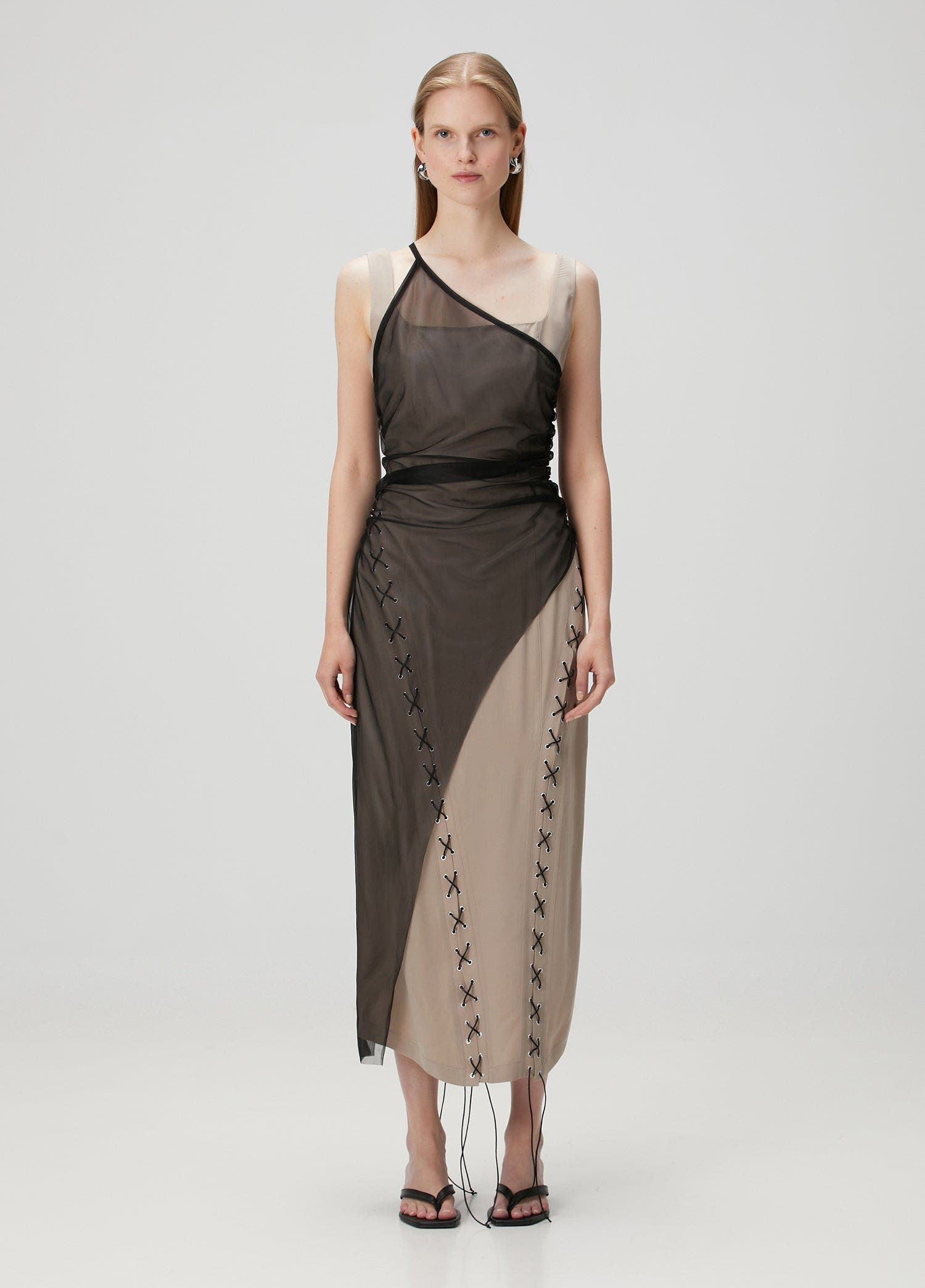 Bodycon Dress With Tulle - image 2