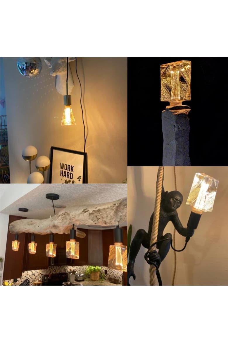 Decorative Light bulb Eq 20W, ICE Style Decorative Light Bulbs Shaped E26 55 Lumen, Alternate, color, Gold