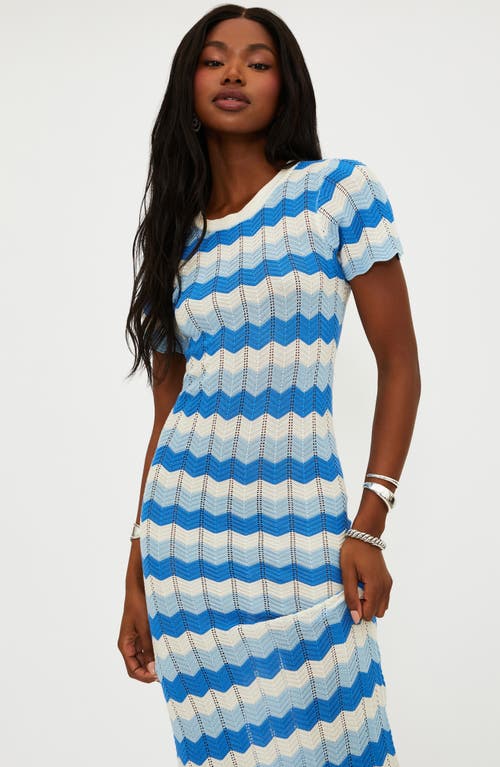 Beach Riot Emory Stripe Pointelle Knit Cover-up Maxi Dress In Multi