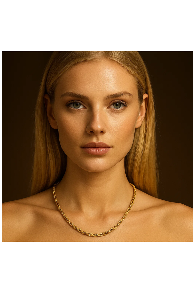 Timeless Gold Rope Necklace, Alternate, color, Gold