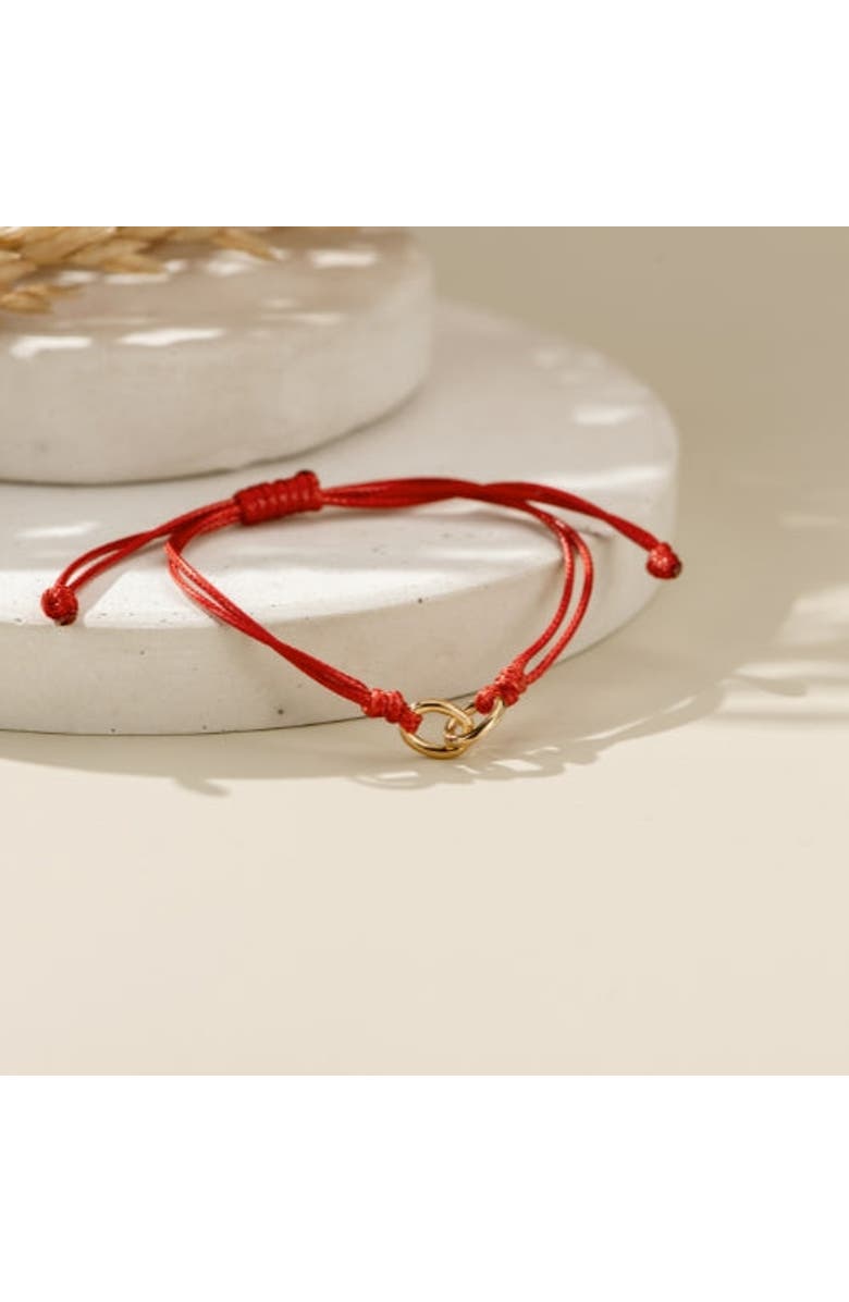 Mantra Thread of Friendship - Set of 2 bracelets, Alternate, color, Gold