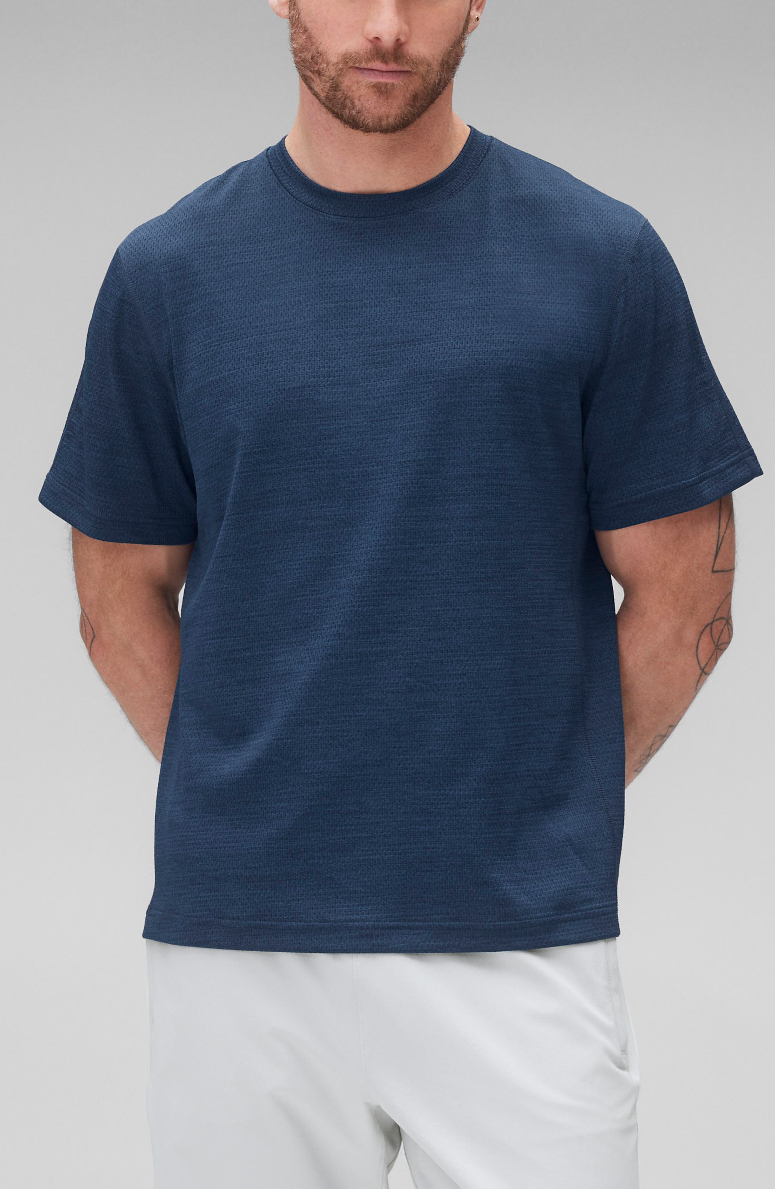 Reigning Champ Solotex® Mesh Tiebreak Performance T-Shirt in Maritime 