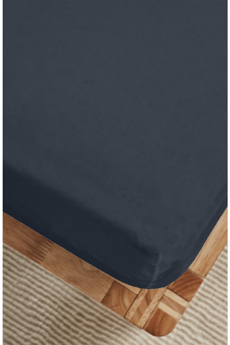 Luxe Sateen Sheet Set, Alternate, color, INDIGO