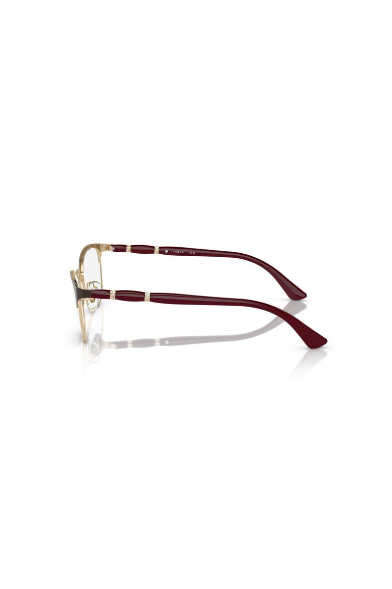 52mm Cat Eye optical glasses, Alternate, color, Red