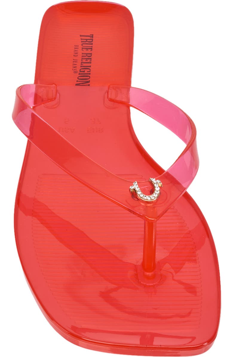 True Religion Lola Sandal, Alternate, color, Red