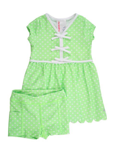 UPF50+ Active Short Sleeve Bow Dress & Bike Short Set