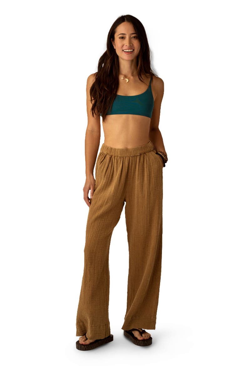 Nico Gauze Pant Nightdive, Alternate, color, Golden