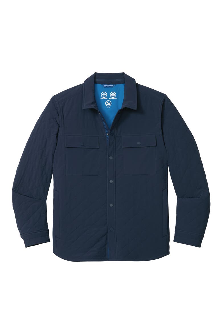 Viejo Quilted Shirt Jacket, Main, color, OCEAN DEEP