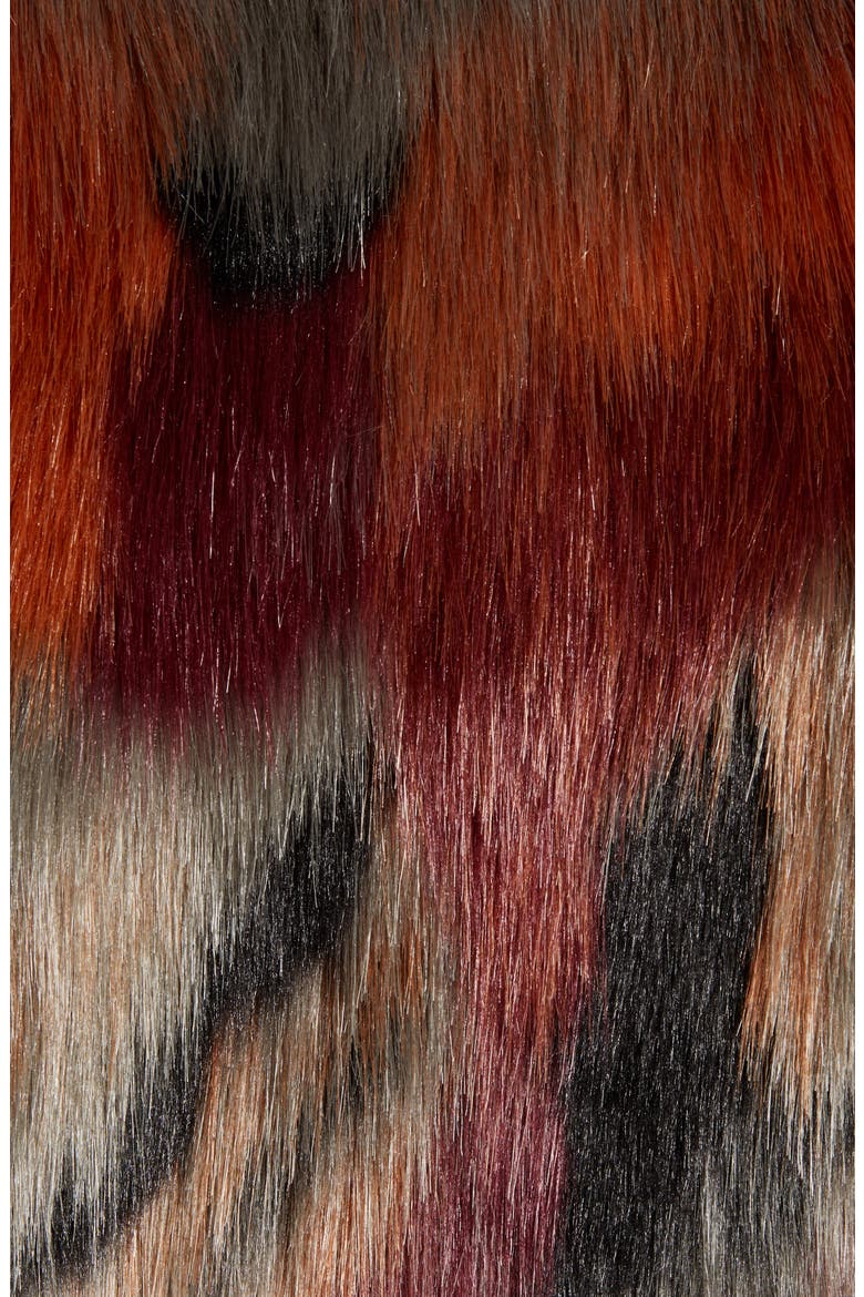 Faux Fur Jacket, Alternate, color, MULTI