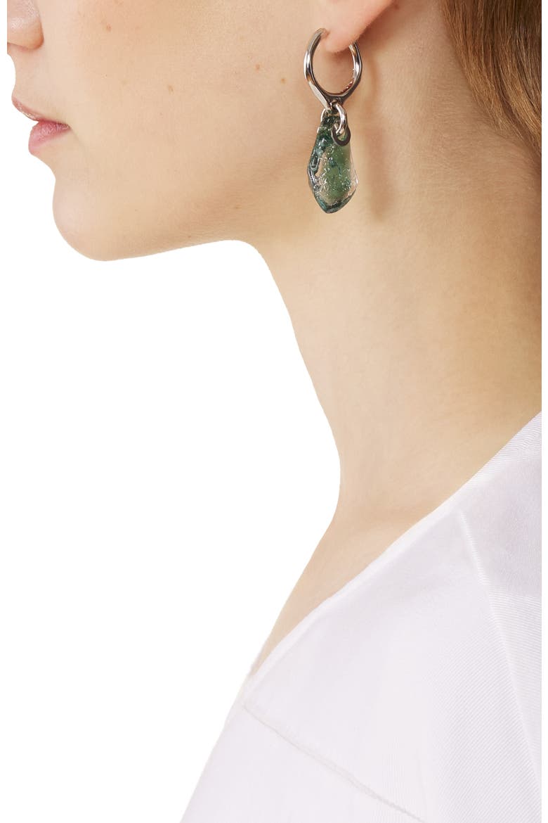 Aurore Hoop Earrings, Alternate, color, Grey/Transparent