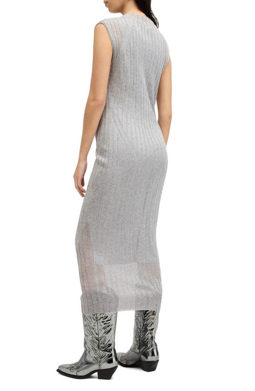 Allsaints Patrice 2-in-1 Ribbed Midi Dress