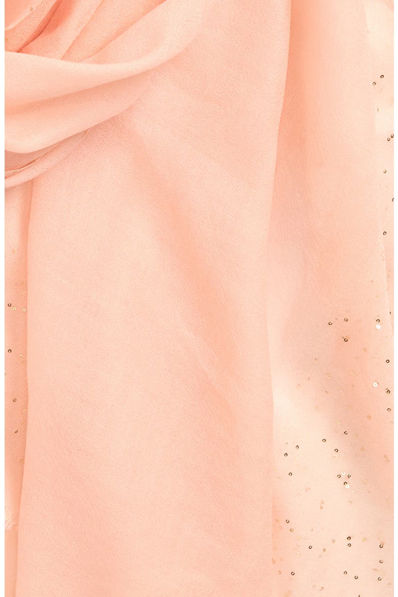 Sequin Trim Wrap, Alternate, color, BLUSH