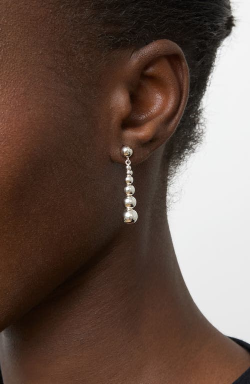 Lie Studio Lié Studio The Rebecca Drop Earrings In Silver