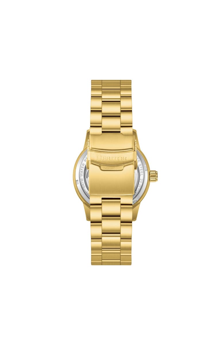 August Semi-Skeleton Automatic Watch, Alternate, color, Gold