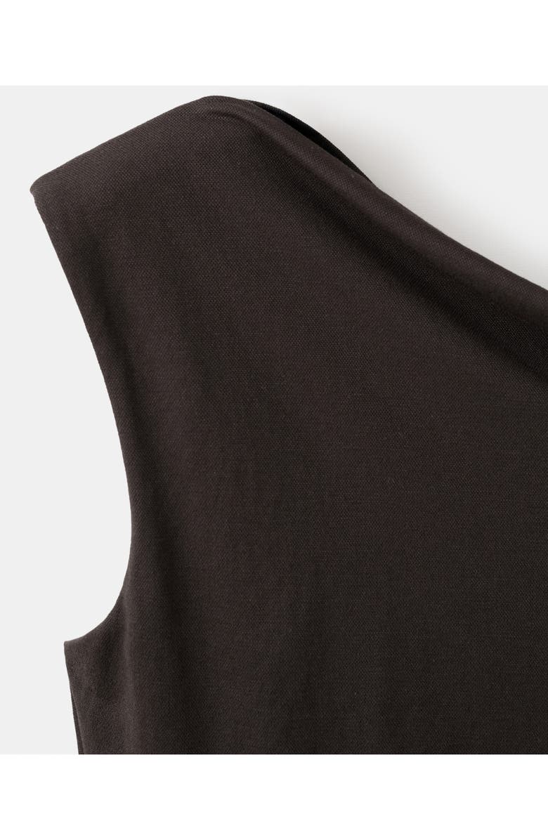 MANGO Draped Neck Asymmetric Top, Alternate, color, 