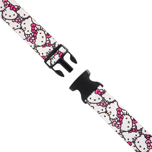 Hello Kitty Luggage Strap, 2-piece Set In Black