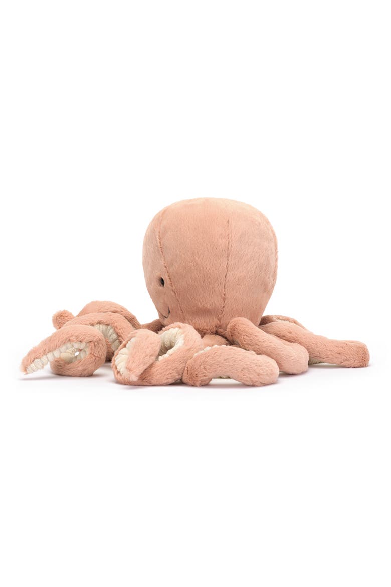 Medium Odell Octopus Stuffed Animal, Alternate, color, RUST