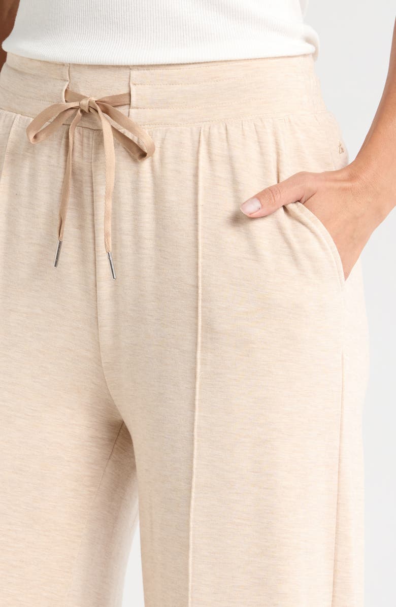 TravisMathew Studio City Crop Drawstring Pants, Alternate, color, Heather Natural