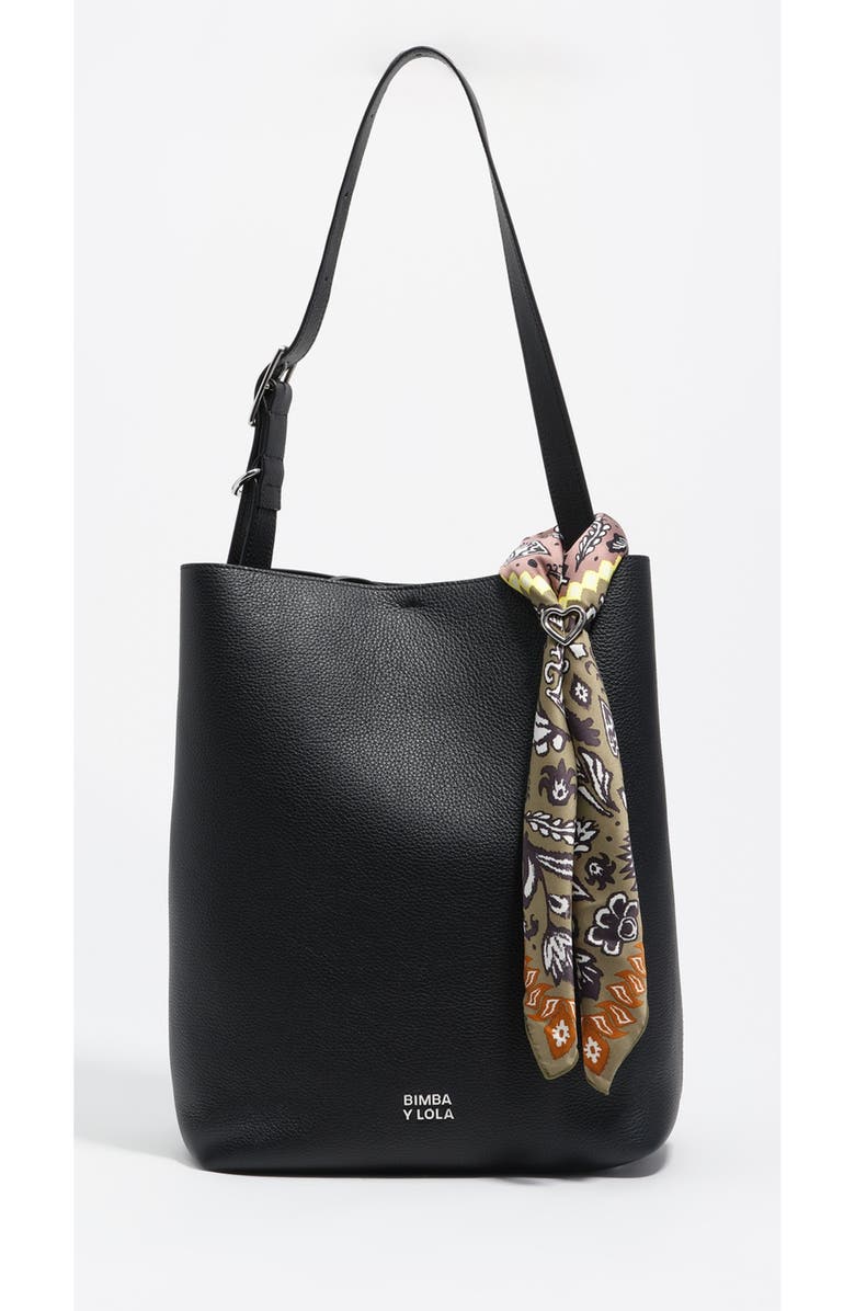 Bimba y Lola Scarf Bag Charm, Alternate, color, Khaki