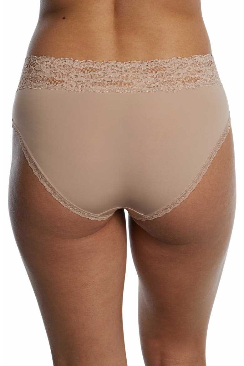 Goddess Lace Trim Hipster, Alternate, color, NYLON
