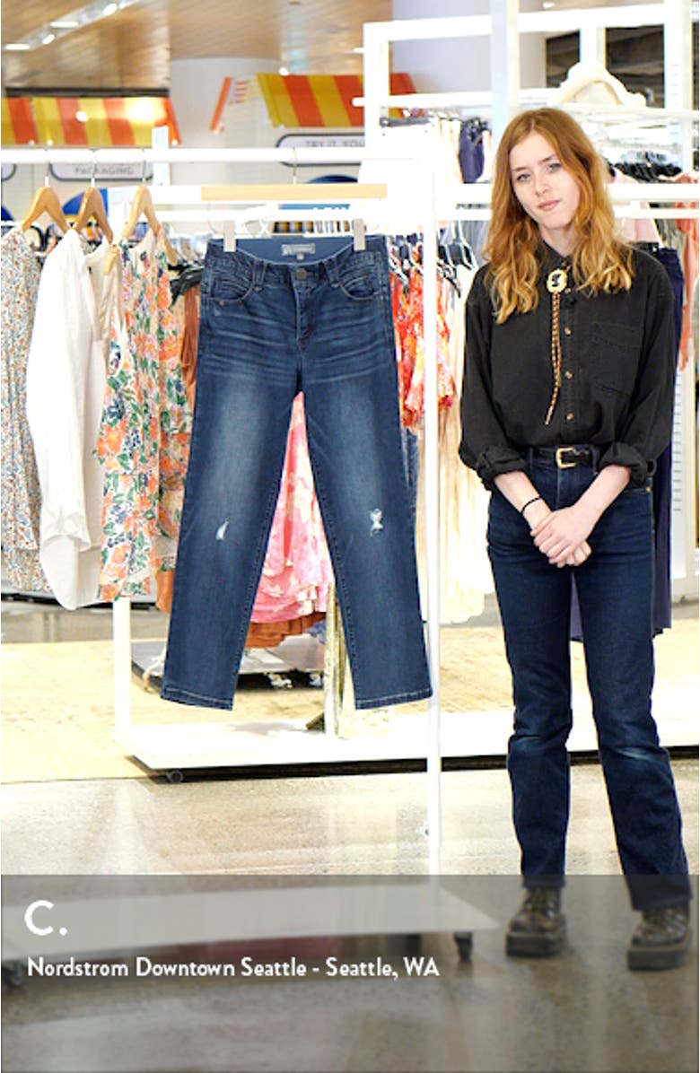 'Ab'Solution Ankle Straight Leg Jeans, sales video thumbnail