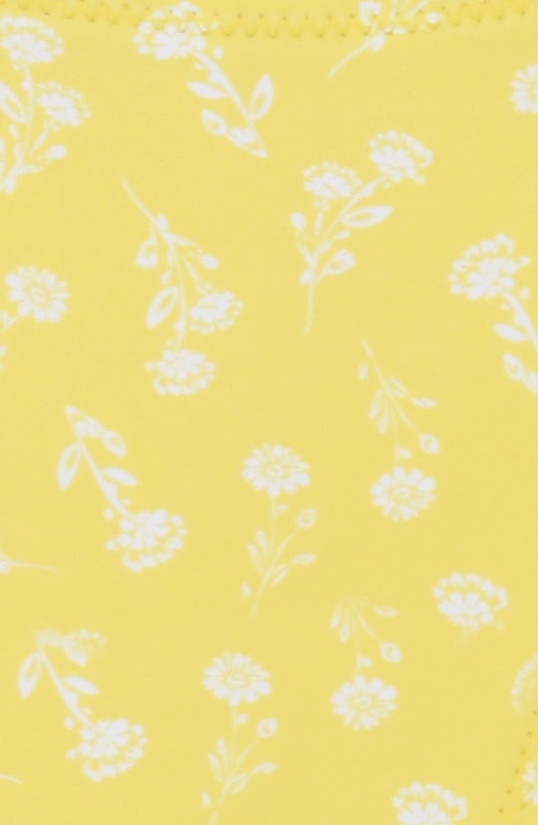 HOUSE OF CB Mariposa Floral Bikini Bottoms, Alternate, color, Yellow White Floral