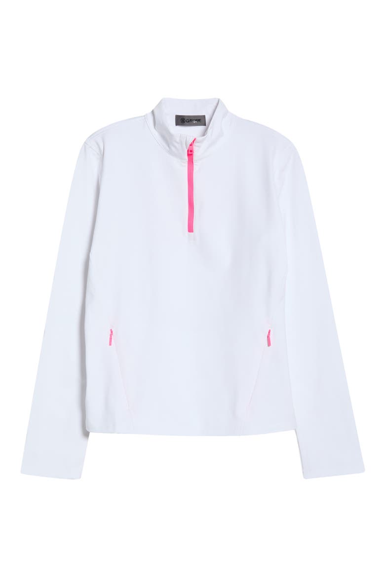 Quarter-Zip Performance Pullover, Alternate, color, SNOW