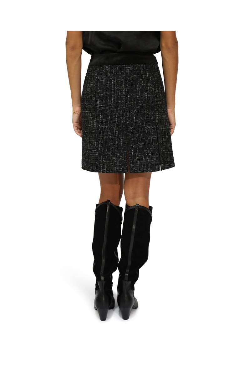 Set Me Free Tweed Skirt, Alternate, color, Black
