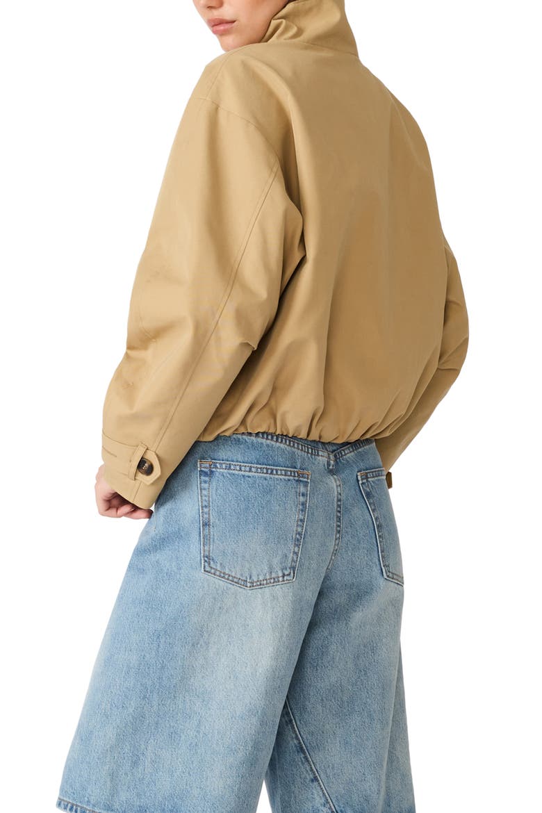 Fayden Stand Collar Jacket, Alternate, color, MEDIUM KHAKI