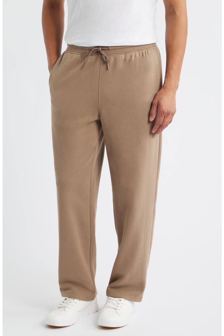 Vital Fleece Pants, Main, color, TAN FOSSIL