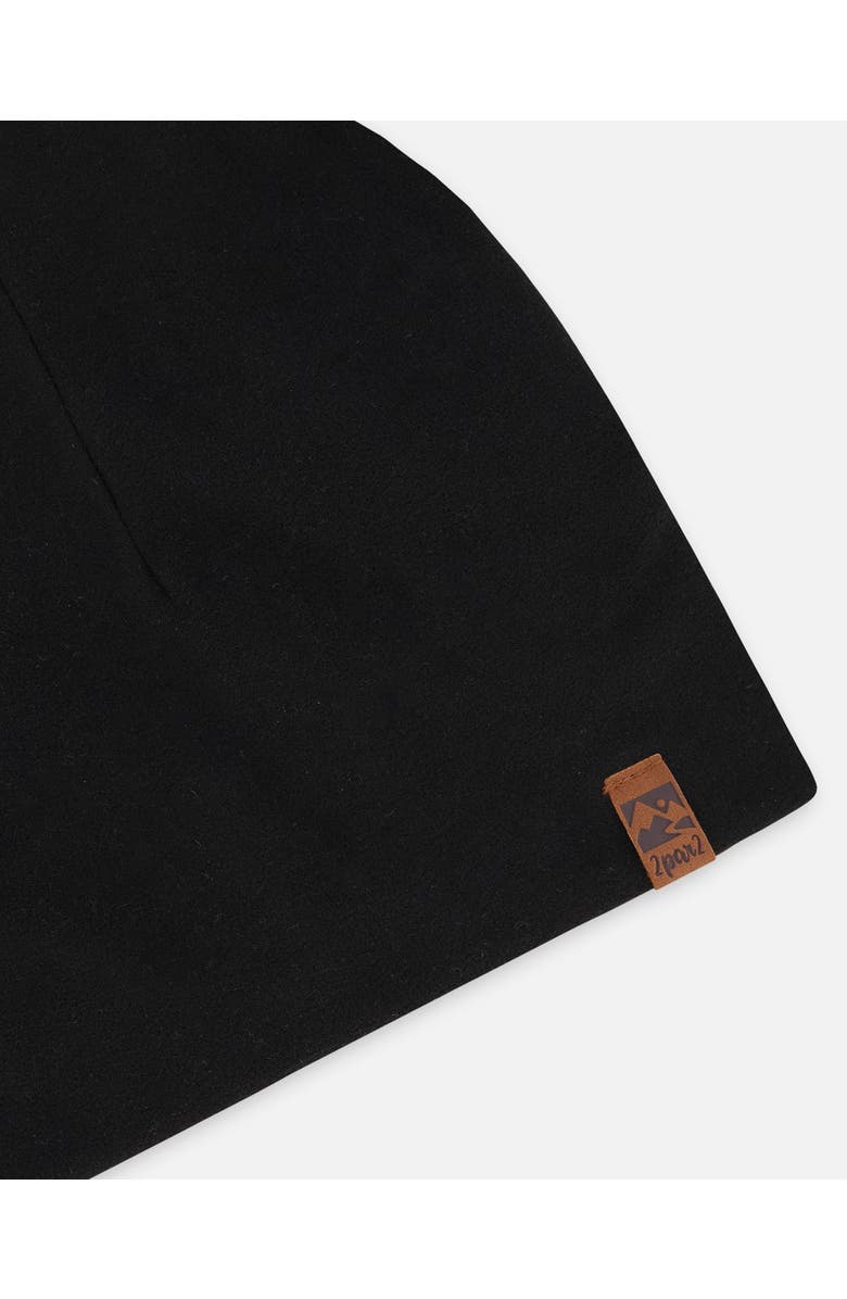 Deux par Deux Gender Inclusive Stretch Jersey Beanie, Alternate, color, Black