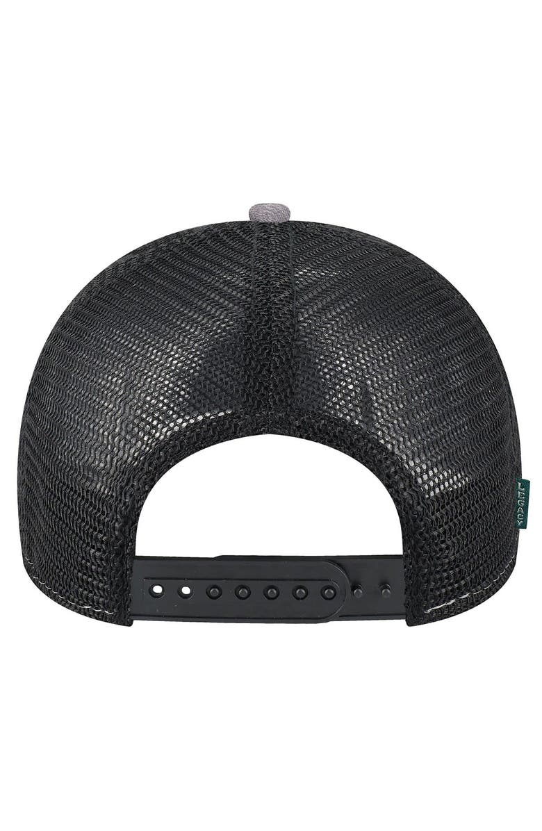 LEGACY ATHLETIC Heather Gray Miami Hurricanes 2023 NCAA Men's Basketball Tournament March Madness Final Four Trucker Adjustable Hat, Alternate, color, 