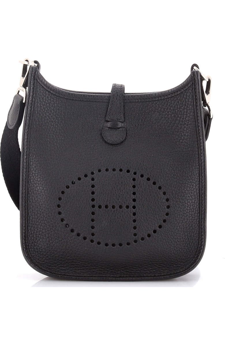 Pre-Owned Hermes Evelyne Bag Gen III Clemence TPM, Main, color, Noir