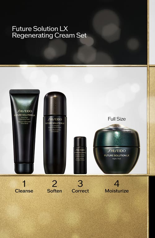 Shiseido Future Solution Lx Regenerating Cream Set $437 Value In Transparent