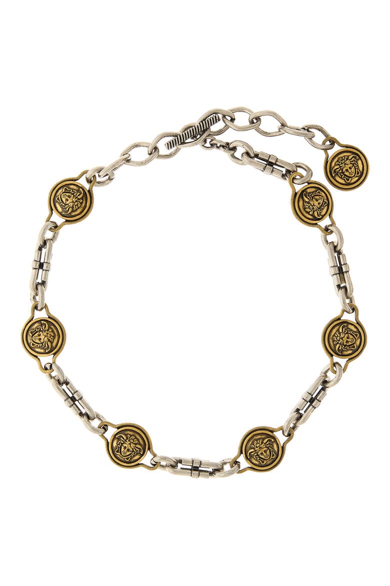 Novantatré Mixed Metal Necklace, Main, color, PALLADIUM 82-GOLD