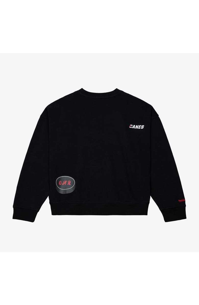 Mitchell & Ness Women's Mitchell & Ness  Black Carolina Hurricanes Crewneck Sweatshirt, Alternate, color, Black