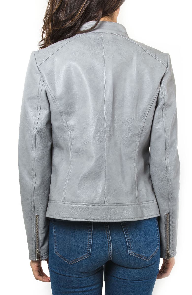 Bagatelle Faux Leather Moto Jacket, Alternate, color,