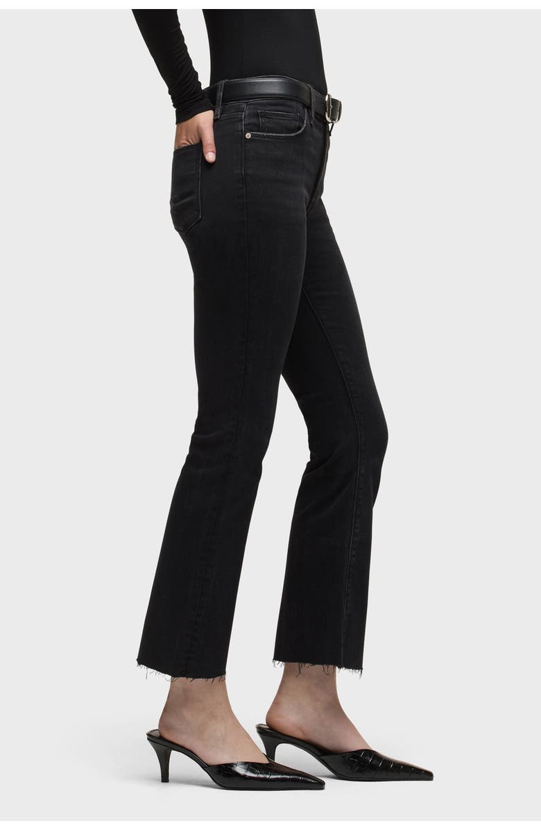 Hudson Jeans Barbara High-Rise Bootcut Crop, Alternate, color, Dark Raven
