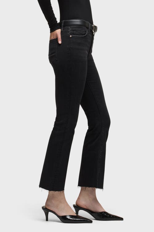 Hudson Jeans Barbara High-rise Bootcut Crop In Black