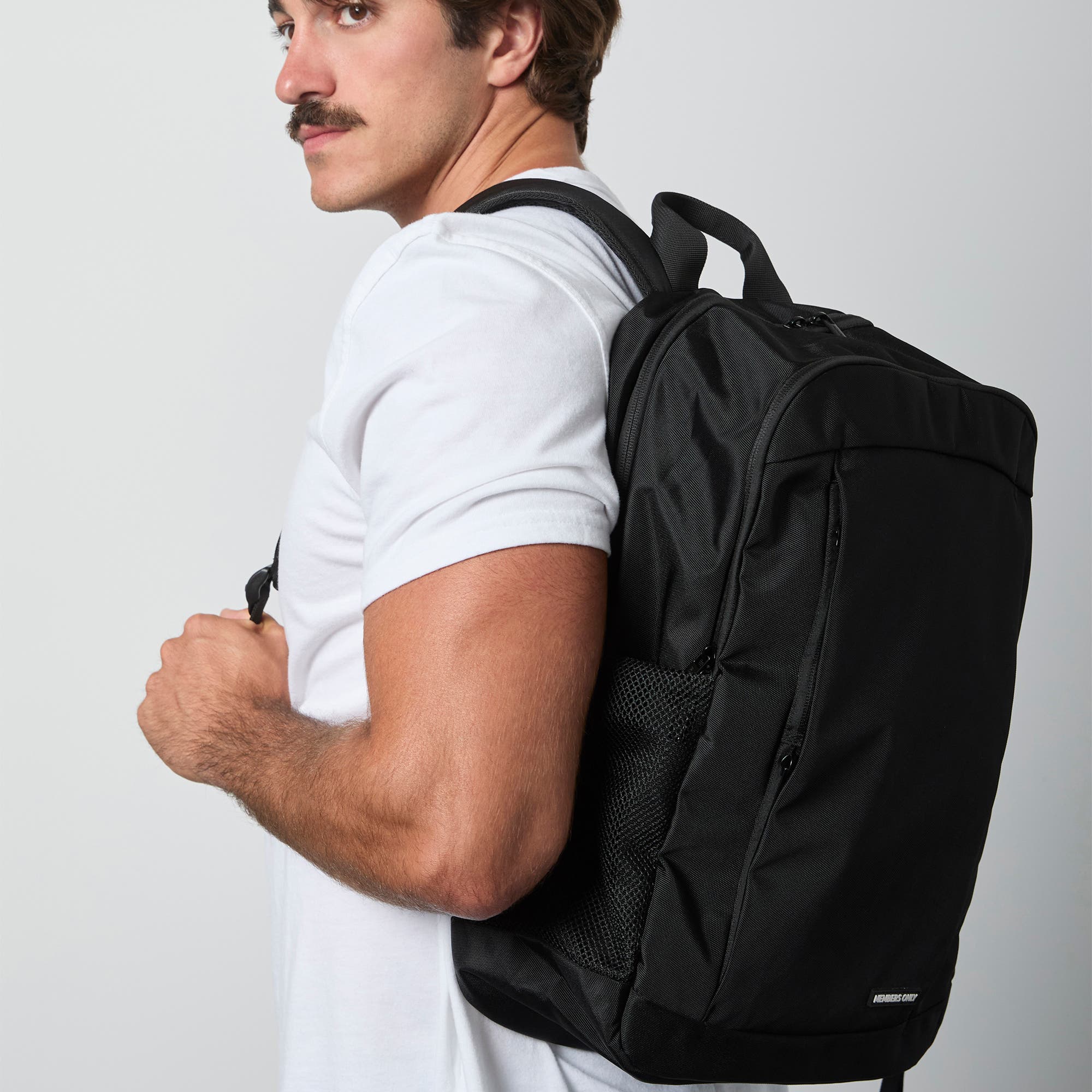 Members Only Travel Work Backpack with Computer Slot, Alternate, color, Black