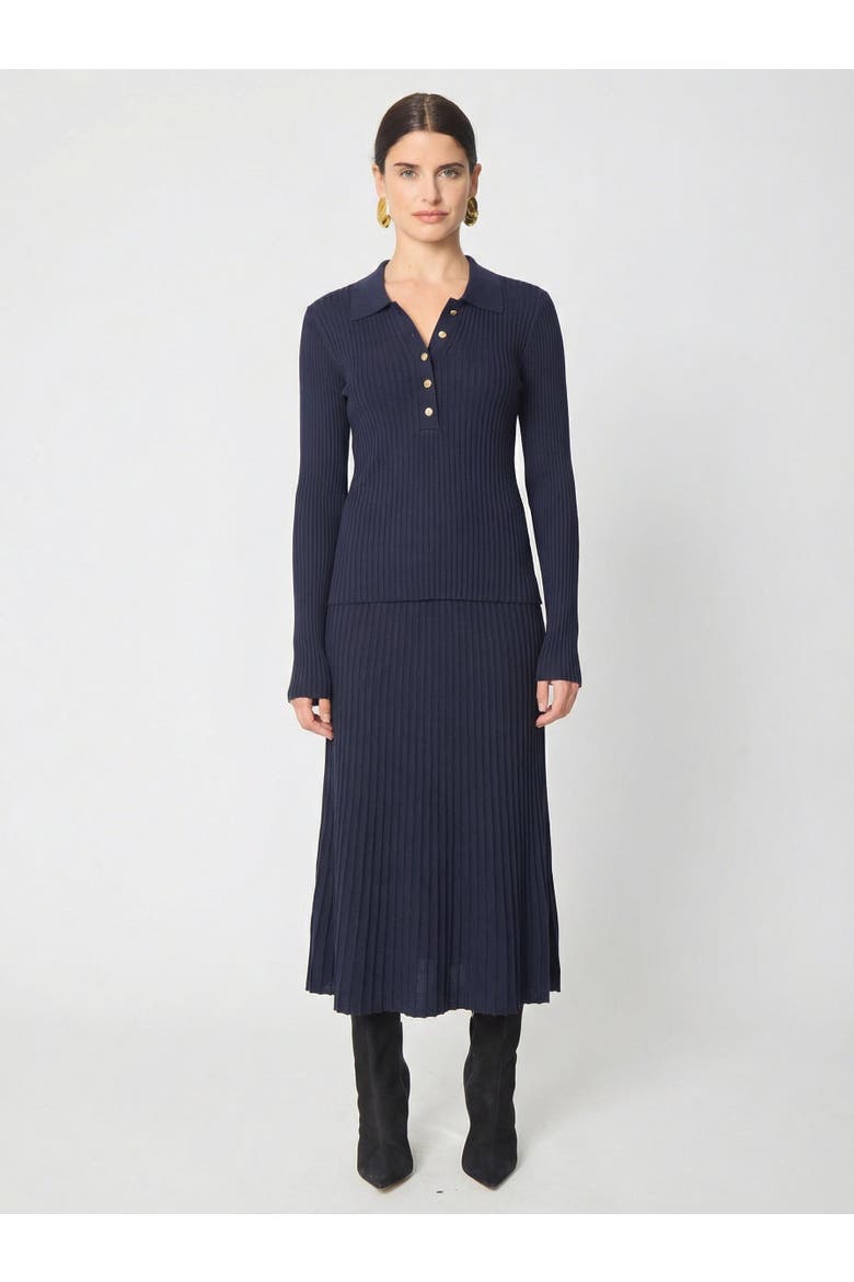Iris Top, Alternate, color, Navy