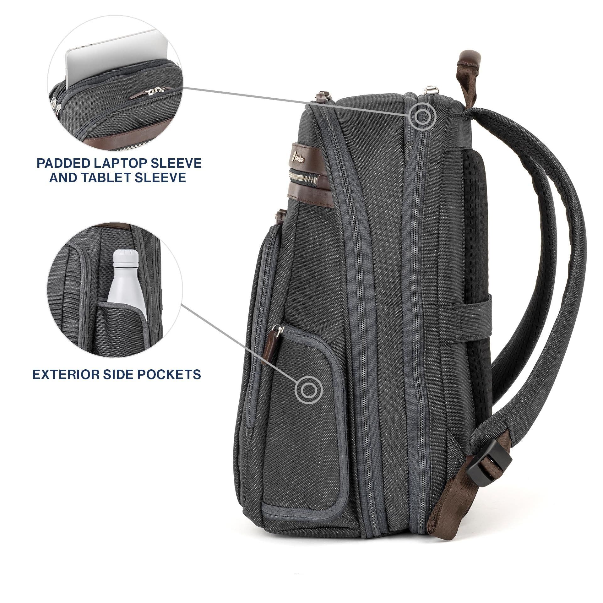 Platinum Elite Laptop Travel Backpack, Alternate, color, Vintage Grey