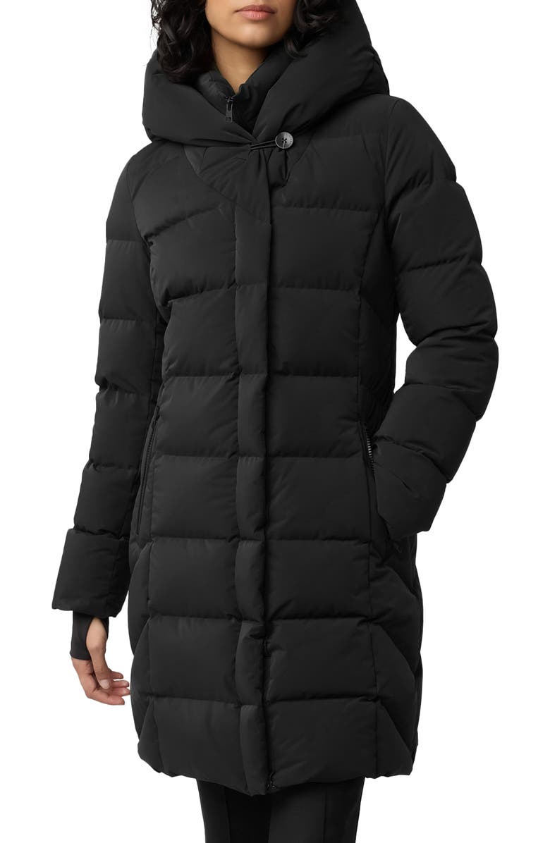 Soia & Kyo Sonny Water Repellent 700 Fill Power Down Coat, Main, color, Black