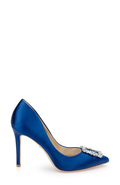 Badgley Mischka Collection Cher Crystal Embellished Pump In Blue