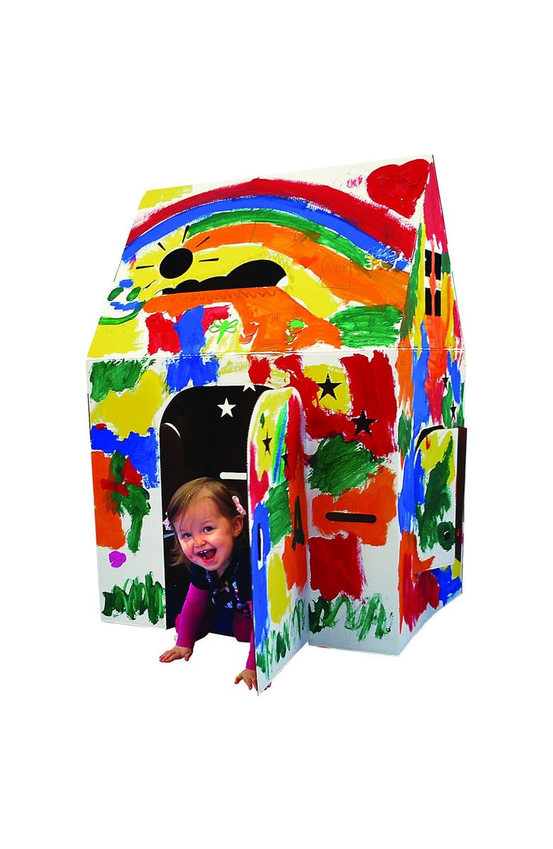 Easy Playhouse Blank Cardboard Playhouse, Alternate, color, 