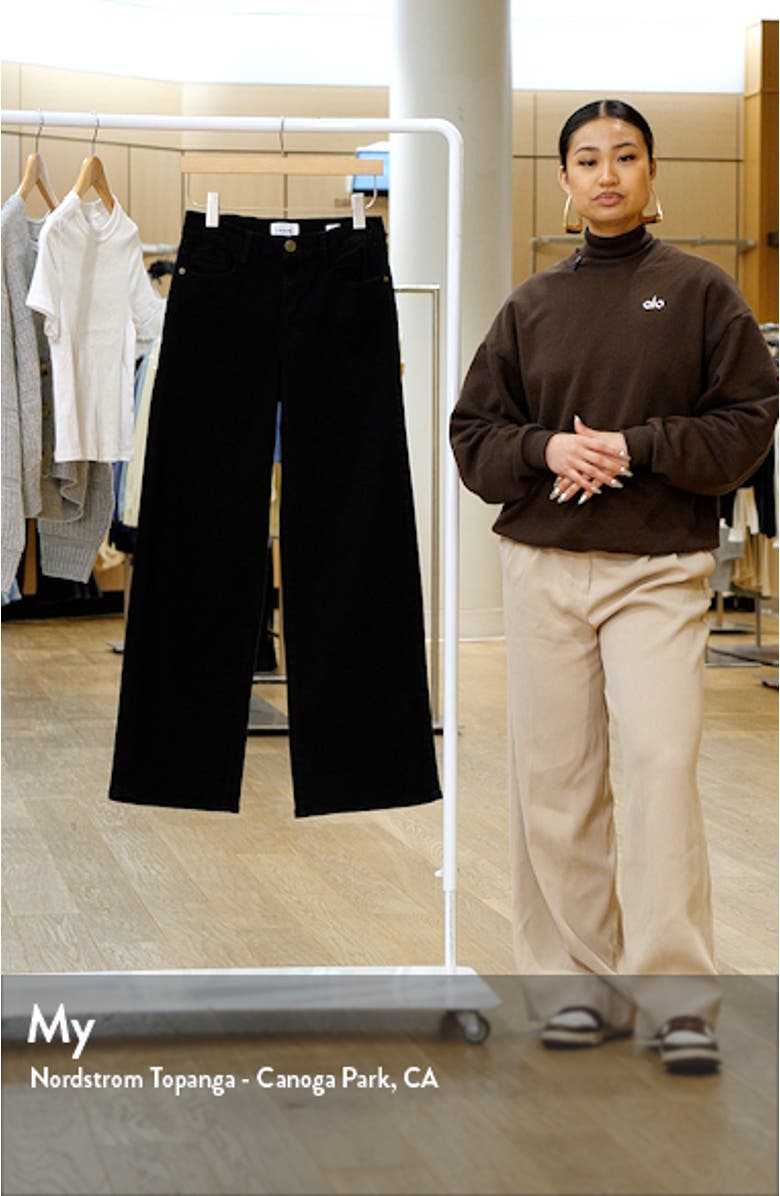 Le Slim Palazzo High Waist Wide Leg Jeans, sales video thumbnail