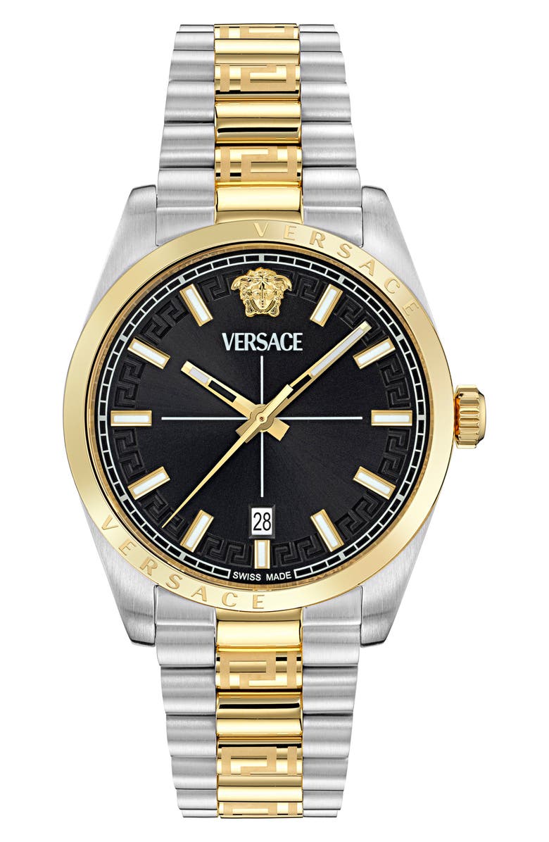 Versace Millenyium Bracelet Watch, 40mm, Main, color, Two Tone