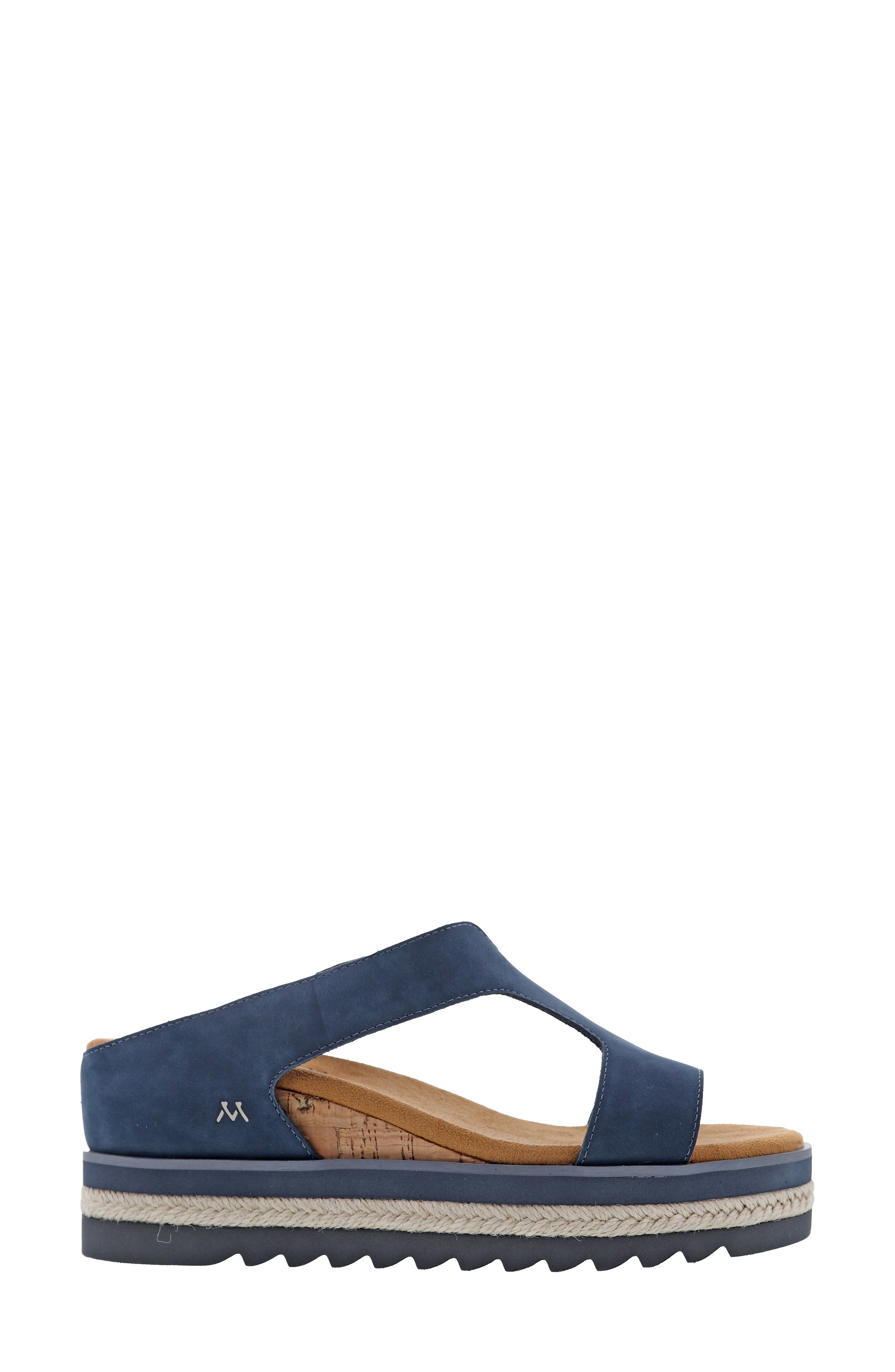 Mykos Ismina Wedge Sandal, Alternate, color, Navy